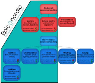 Smertebehandling diagram